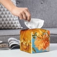 thumbnail image 6 of Picia Sunflower Blue Sky Pattern Tissue Box Cover,PVC Leather Square Holder,Tissue Box Holder with Magnetic Bottom,Facial Paper Organizer Dispenser-5.2"X5.2"X5.2", 6 of 8