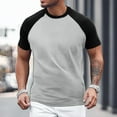 thumbnail image 2 of Afdoent T Shirts For Men Classics Herren Raglan Contrast Tee T Shirt Comfort Tee Shirts, 2 of 4