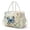 Blue Butterfly Floral Print, variant on Pzuqiu Large Insulated Lunch Bag for Women Duck Camo Print Quilted Large Capacity Lunch Tote with Adjustable Strap Portable Reusable Work Lunches Storage for Office Daily Use