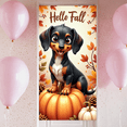 thumbnail image 5 of Decorative Design Autumn Banner Dachshund Fall Decoration for Seasonal Celebration Indoor Decor Outdoor Event, 5 of 9