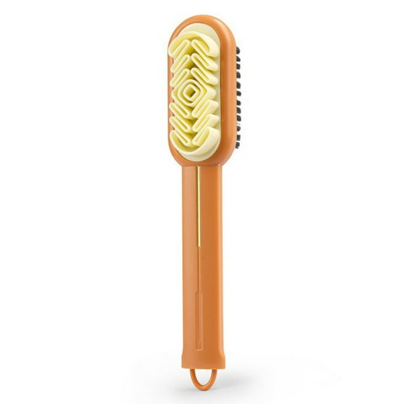 Tainini 2 in 1 Scrub Suede Shoe Brush, Portable Leather Shine Cleaning Brush for Boots Handbag Coat Pans Sofa Furniture