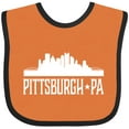 thumbnail image 3 of Inktastic Pittsburgh Pennsylvania Skyline PA Cities Boys or Girls Baby Bib, 3 of 4