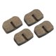 thumbnail image 1 of Set of 4 ceramic rear brake pads for MOTOVOX MBX10, MBX11, 79 cc mini-moto, kart, scooter, 1 of 4