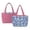 Blue Floral Print-B, variant on Vintage Sunflower Print Large Quilted Tote Bag for Women Lightweight Puffer Tote Shoulder Bag for Work Travel Daily Casual Use Versatile Everyday Carry