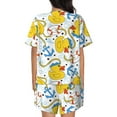thumbnail image 3 of Kdxio Ducks and Anchors Print Pajamas Sets for Women Short-Sleeved Pjs with Lounge Shorts Two Piece Sleepwear S-4XL, 3 of 9
