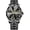 Black Gold, variant on Luxury Men's Business Diamond Stainless Steel Waterproof Roman Numeral Analog Quartz Watch With Day-Date Calendar