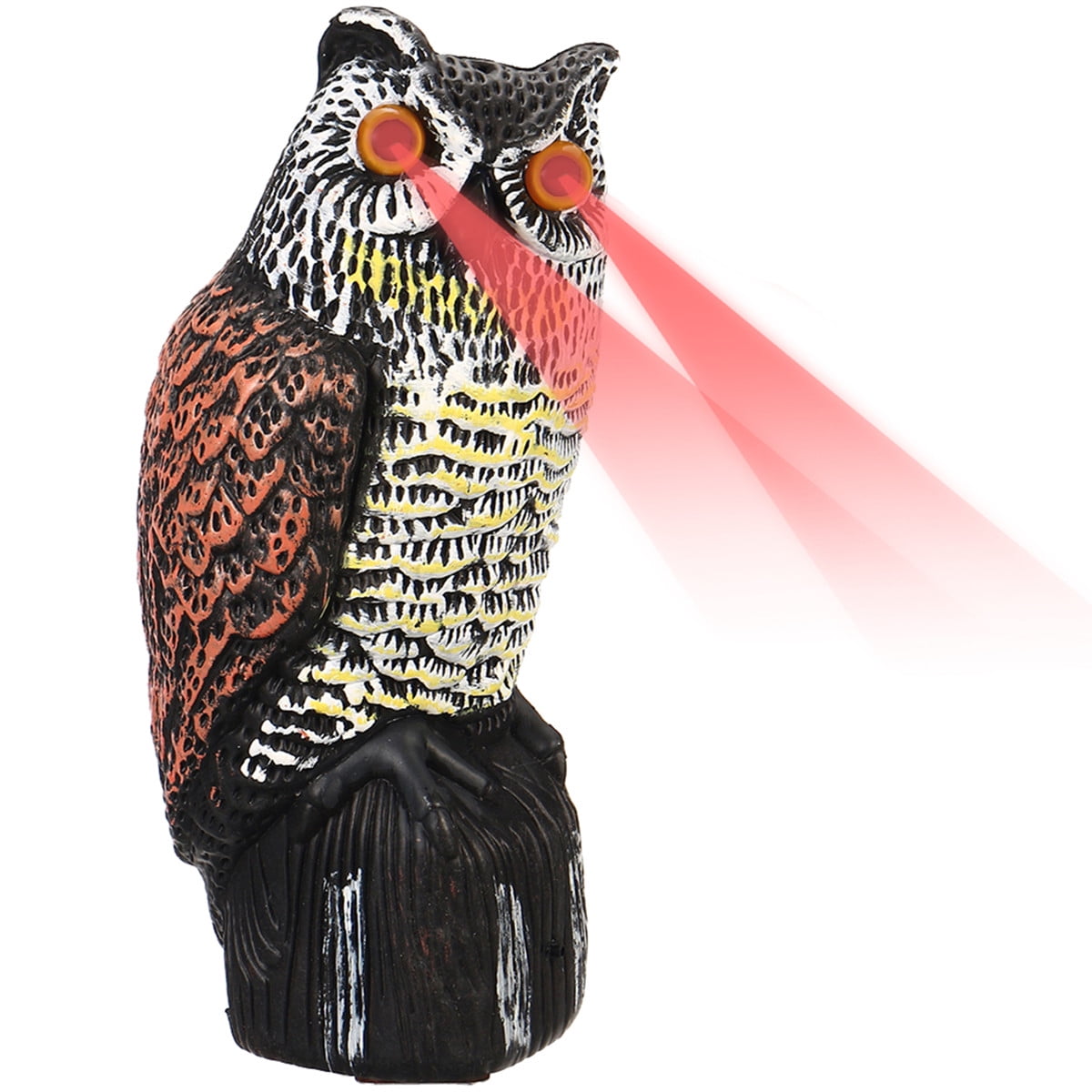 Garden Solar Simulation Owl & Sound Bird Deterrent Repeller Weed Pest Scarer 