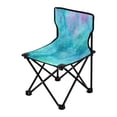 thumbnail image 2 of 600D Oxford Camping Chair Portable Foldable Chair Supports 220 lbs for Picnic, Fishing, Backpacking Pastel Blue Dandelions, 2 of 8