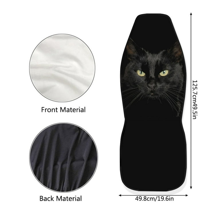 Black cat seat covers 2025