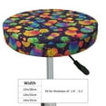 thumbnail image 4 of Naloa Colorful Pineapples1 Round Bar Stool Cushion Cover 12-14 inch, Fits Kitchen, Office, Restaurant Chairs - 13 inch, 4 of 7