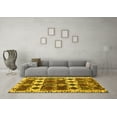 thumbnail image 3 of Ahgly Company Indoor Rectangle Oriental Yellow Modern Area Rugs, 2' x 3', 3 of 4