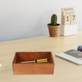 thumbnail image 4 of ELAYARD Wood Storage Box Multi-Use Light Brown Wood Crate for Household Users 1Pcs, 4 of 6