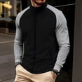 thumbnail image 3 of Lyrehush Track Jackets for Men Color Block Long Sleeve Sweatshirts Relaxed Fitted Zip up Sport Jacket, 3 of 5