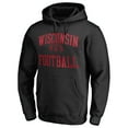 thumbnail image 2 of Men's Black Wisconsin Badgers First Sprint Pullover Hoodie, 2 of 3