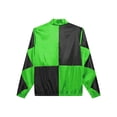 thumbnail image 6 of TiaoBug Mens Horse Racer Costume Satin Jackets Contrast Checkerboard Outerwear Halloween Party Fancy Dress Green&Black XL, 6 of 7