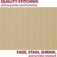 thumbnail image 4 of Mellanni Luxury Brushed Microfiber Pillowcases, Standard / Queen, Striped Beige, 2 Count, 4 of 7