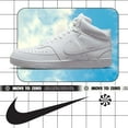 thumbnail image 2 of Nike Court Vision Mid Next Nature White / White - White  DN3577-100 Men's Size 9.5, 2 of 5