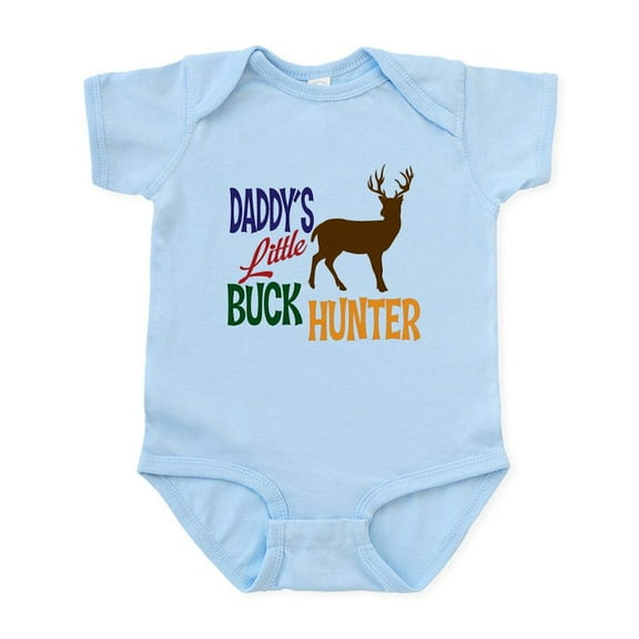 CafePress - Daddy's Little Buck Hunter Infant Bodysuit - Baby Light Bodysuit, Size Newborn - 24 Months