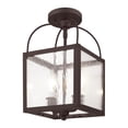 thumbnail image 5 of 4045-07 Livex Lighting Milford - 2 Light Convertible Mini Pendant in Farmhouse Style - 8 Inches wide by 15 Inches high-Bronze Finish    -Traditional, 5 of 5