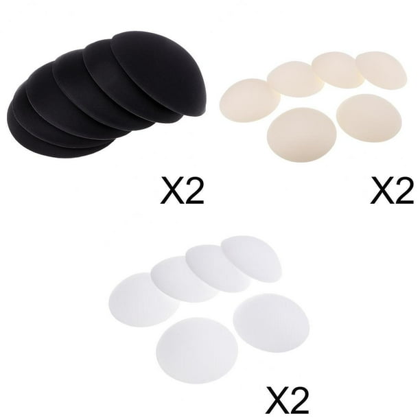 Pair of 3 Bra Pads Bra Insert Cups Foam Bra for Waistcoat, Bathing