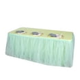 thumbnail image 4 of BalsaCircle 21 feet Tutu Multi Layers Tulle Table Skirt Linens Mint Green, 4 of 9
