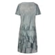 thumbnail image 5 of Vestidos estampados de manga corta con cuello en V casuales de verano para mujer Fridja  bnh2650, 5 of 8