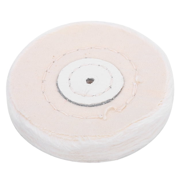 Herramientas de pulido para joyería, almohadilla de rueda blanca de tela de algodón para pulir perlas (75mm)