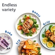 Philips 3000 Series Dual-Basket Airfryer, 9.5 Qt (9L) Capacity, Black, Silver Handles