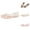 Gold, variant on Women's Beach Hollow Jelly Shoes Bling PVC Slip On Crystal Summer Casual Soft Flat Heel Flat Sandals