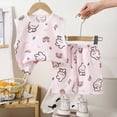 thumbnail image 2 of HCNTES Toddler Baby Boy 2 Piece Outfits Kid Outfits for Girls Summer Spring Clothes for Kids Sport T Shirts and Shorts Kids Clothing Sets For Children 2t 3t 4t 5t 6t 7t(M01-Light Pink,6-12 Months), 2 of 6