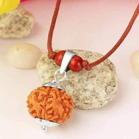 Kamada 7 mukhi/faced rudraksha pendant/ ,Spritual Necklace pendants for Women and Men