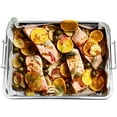 thumbnail image 5 of GoXteam Air Fryer Basket for Oven, 12.8x9.6 Inch 18/8 Stainless Steel Crisper Tray and Basket, Air Fry Crisper Basket Tray & Grease Catcher, Dishwasher Safe, 5 of 8