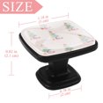 thumbnail image 3 of 4 Pcs Square Cabinet Handle Cupboard Knob Drawer Pulls Handle Christmas Drawer Knobs with Screws Furniture Decoration, 3 of 5