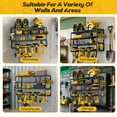 thumbnail image 7 of Riousery Heavy Duty Power Tool Organizer Wall Mount, 4-Tier Garage Storage Tool Rack with 8 Cordless Drill Holders, 350 LBS Capacity, 7 of 7