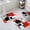 Black, variant on Black Red Geometric Bath Mat 3 Piece Bathroom Rug Set, Red White Abstract Art Modern Non Slip Bath Rug Contour Mat and Toilet Lid Cover, Absorbent Shower Mats Soft Bath Rugs and Mats Sets