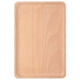 thumbnail image 5 of Rectangular Beech Wood Serving Tray, 25x17x1.5cm, Decorative Fruit Dish for Desserts and Kitchen Use, 5 of 8