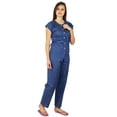 thumbnail image 3 of Bimba Cotton Night Wear Pajama Set Short Sleeve Shirt with Pyjamas Night Suit, 3 of 6