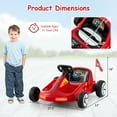 thumbnail image 3 of Costway 12V Kids Electric Go Kart 7AH Battery Powered Ride on Race Toy with Remote Control Red, 3 of 10