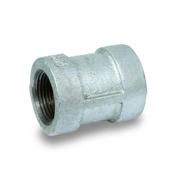 Supply Giant HNDQM500 5" Galvanized Malleable Iron Straight Coupling With Bands