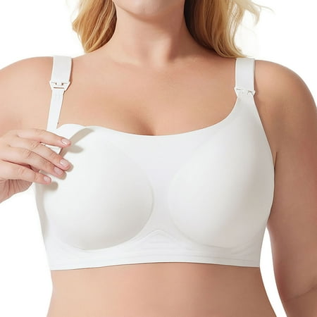 Gunia Women s Nursing Bras For Breastfeeding Light Solid Color Thin Adjustable Shoulder Strap Sagging Bra Breathable Underwear