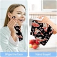thumbnail image 7 of Ukiyoe Fish Floral Black Washcloth 12x12in Set, 4 Pack Absorbent Cotton Towel Square Kitchen Dishes Towels, Soft Cleaning Face Hand Towel Fast Drying Wash cloth, 7 of 7