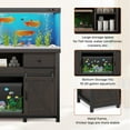 thumbnail image 3 of 75-120 Gallon Heavy Duty Aquarium Stand with Power Outlet, Rustic Farmhouse Style, 1000 lb Capacity, Adjustable Storage & Sliding Barn Doors, 3 of 10