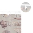 thumbnail image 5 of Yayeee Shower Curtain with Hooks 72"x72" Waterproof Fabric Bathroom Hanging Decor, Purple Watercolor Seashells, 5 of 5