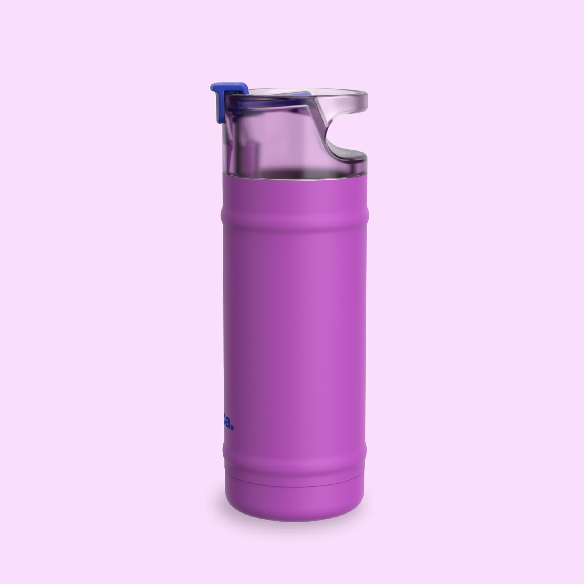Bubba 18oz DualSip Insulated Stainless Steel Water Bottle with Straw & Sip Lid, Moodbooster Purple/Blue