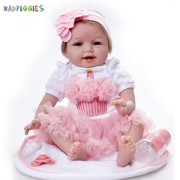 Badpiggies 22 Lifelike Reborn Baby Dolls Handmade Newborn Babies Vinyl