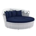 thumbnail image 5 of Modway Scottsdale Canopy Sunbrella® Outdoor Patio Daybed in Light Gray Navy, 5 of 9