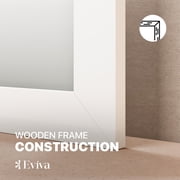 Eviva Acclaim Transitional White Bathroom Vanity Mirror