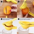 thumbnail image 2 of Metal Lemon Squeezer Manual Fruit Lemon Squeezer Press Household Juicer for Kitchen Gadgets Easy to Clean, 2 of 9