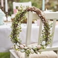 thumbnail image 6 of Easter Wreath for Front Door with Pastel Eggs, Spring Wreaths for Easter Decorations with 30 LED Warm Lights, 12 Inch Easter Wreaths for Home Wall Decoration Farmhouse Wreath, 1Pc(Green,11.8x9.8"), 6 of 9