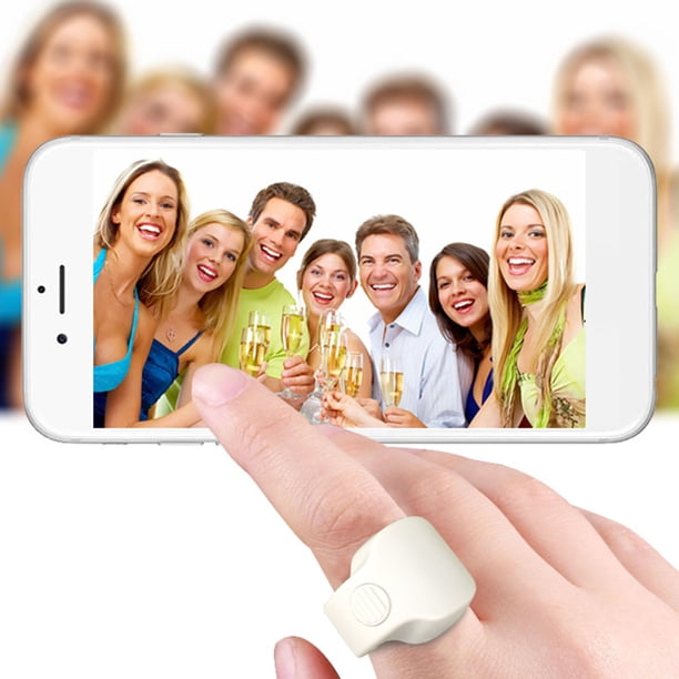 Obturador remoto inalámbrico BT para teléfono inteligente para tomar selfies y fotos de grupos